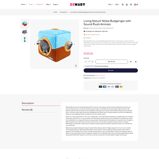 Single Product Thumbnail Left - Bemart | Multipurpose Woocommerce Wordpress Theme| WPThemeGo