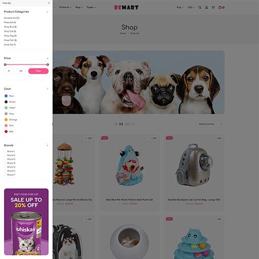 Shop Full Layout Expand Sidebar - Bemart | Multipurpose Woocommerce Wordpress Theme| WPThemeGo