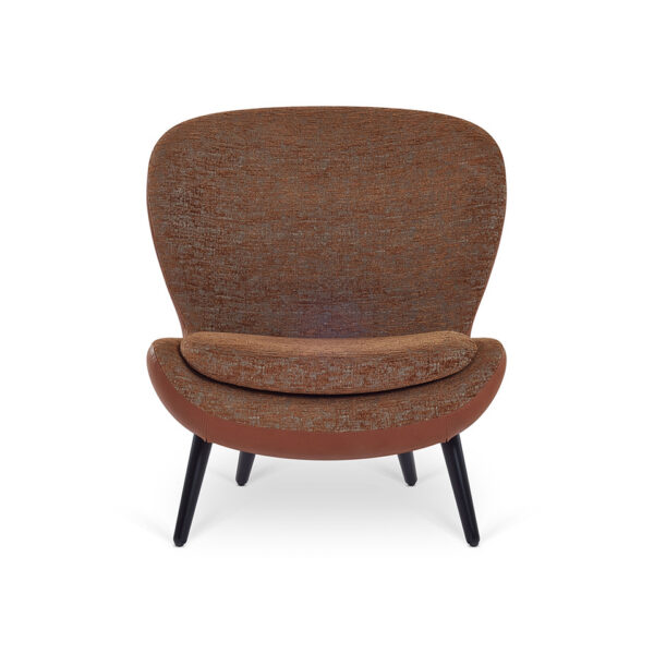 Mid Sherpa Boucle Accent Chair Mid Century