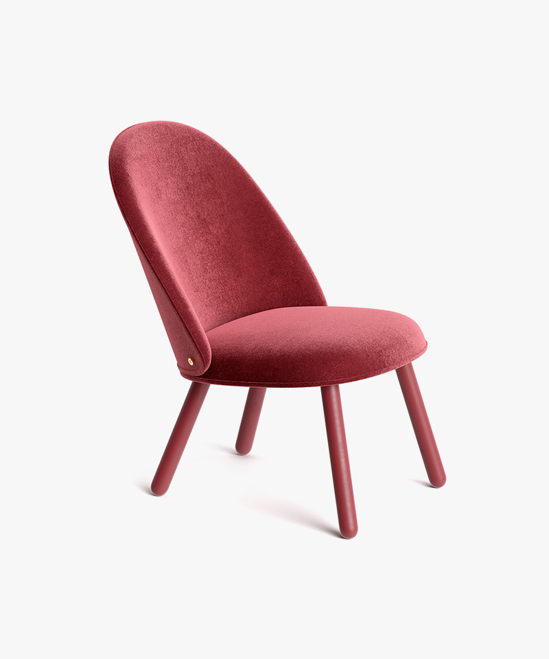 Saviti Bone Velvet Bedroom Chair