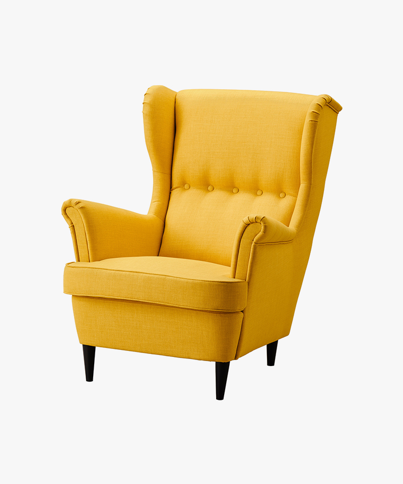 Etana Navy Upholstered Gold Chair