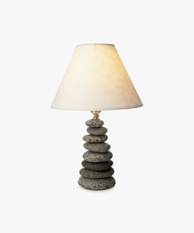 Dara White Linen Table Lamp