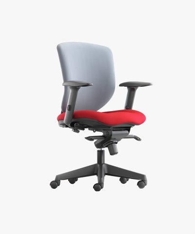 Etana Grey Leather Office Chair