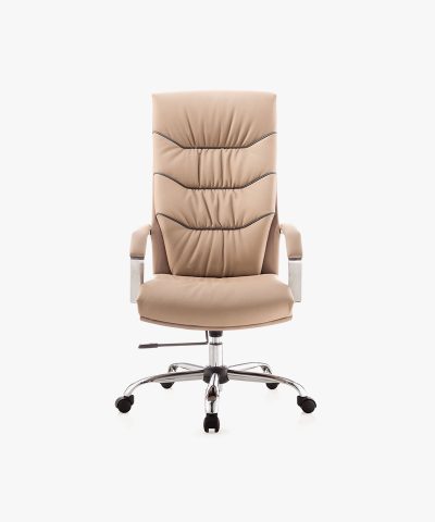 Wellin Brown Metal Lounge Chair