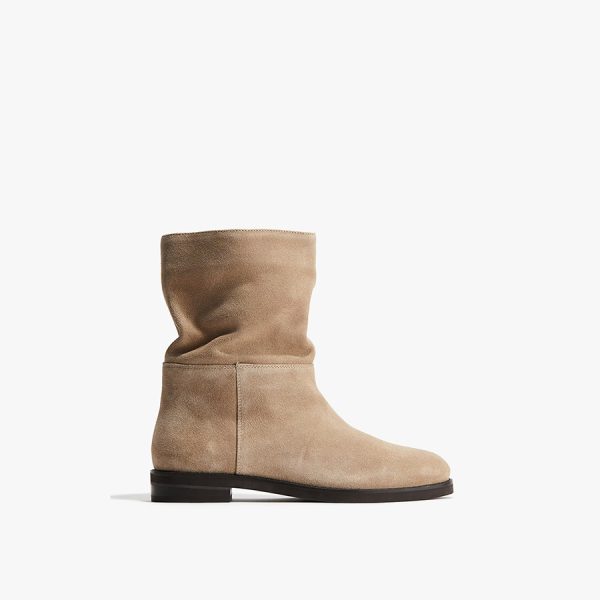 Calf High Leather Boots