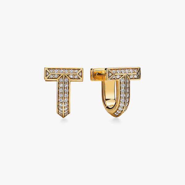 T Shaped Diamond Earrings