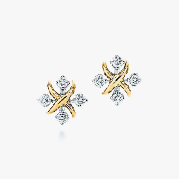 White Gold Pearl Earrings