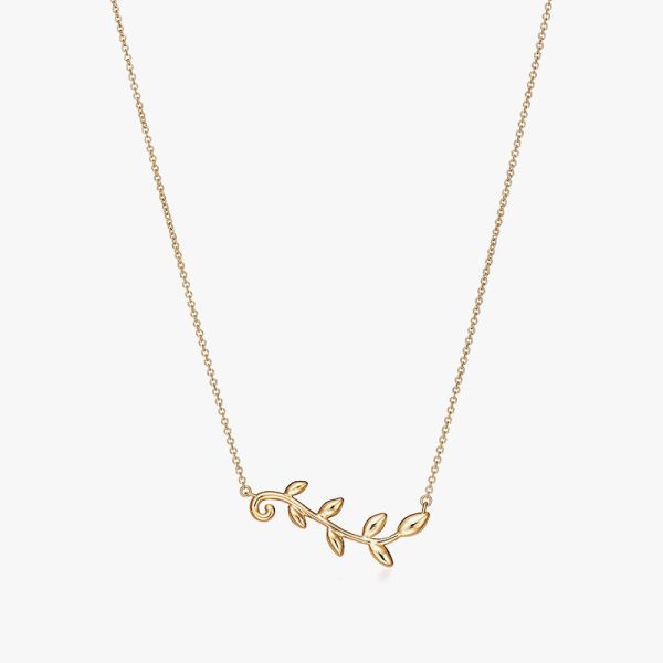 18k Gold Leaf Necklaces