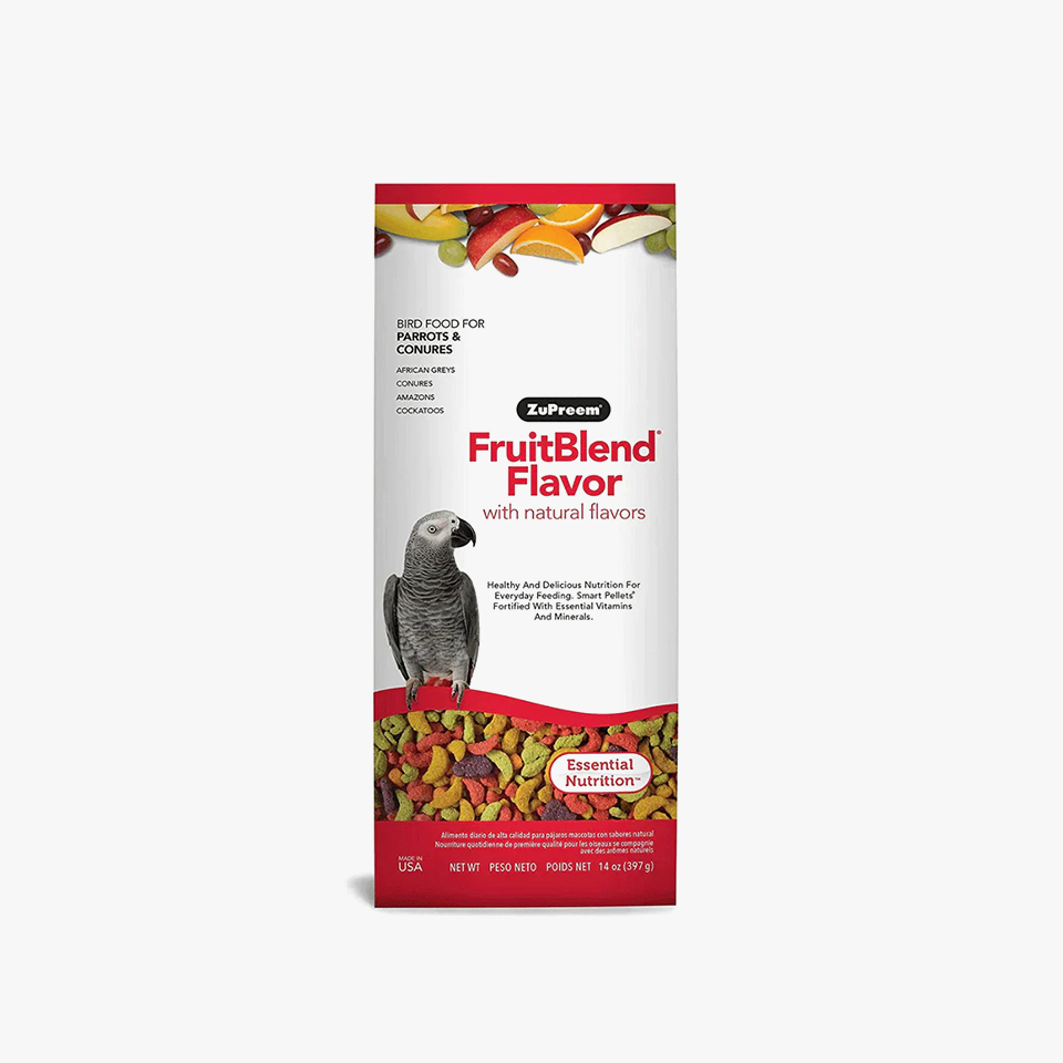 Zupreem Fruit Blend Bird Food for Parrots & Conures