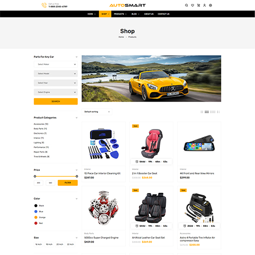 Shop Left Sidebar - Cartop | Multipurpose Woocommerce Wordpress Theme| WPThemeGo