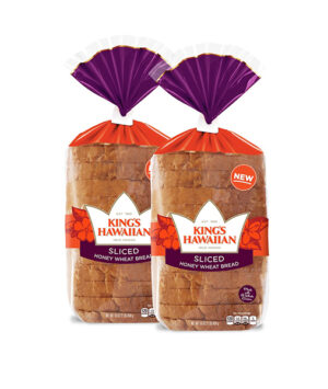 Honey Wheat Sliced Bread, 2 Pack