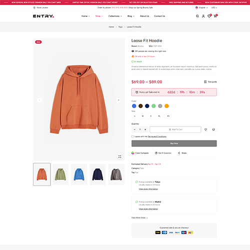 Single Product Default - Entry | Multipurpose Woocommerce Wordpress Theme| WPThemeGo