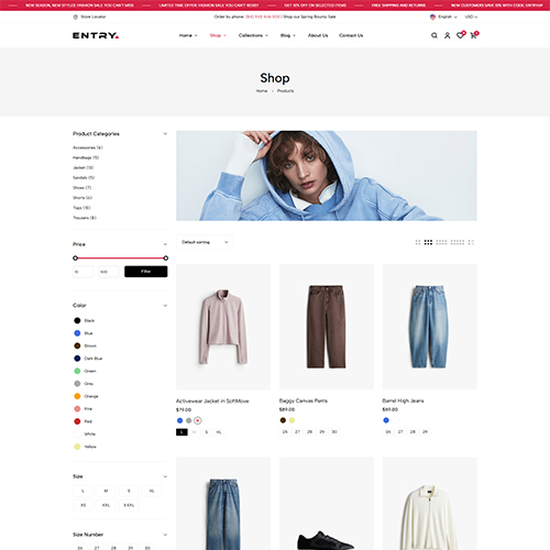 Shop Left Sidebar - Entry | Multipurpose Woocommerce Wordpress Theme| WPThemeGo