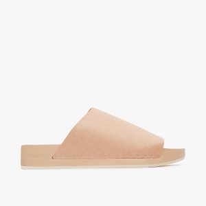 Leather Sandals with Wooden Sole