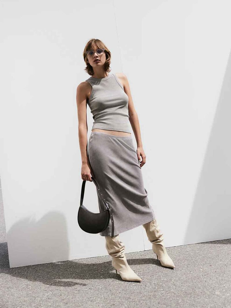 Coated Shoulder Bag