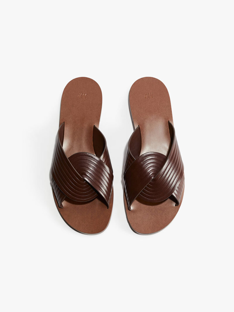 Fluted Strap Sandals