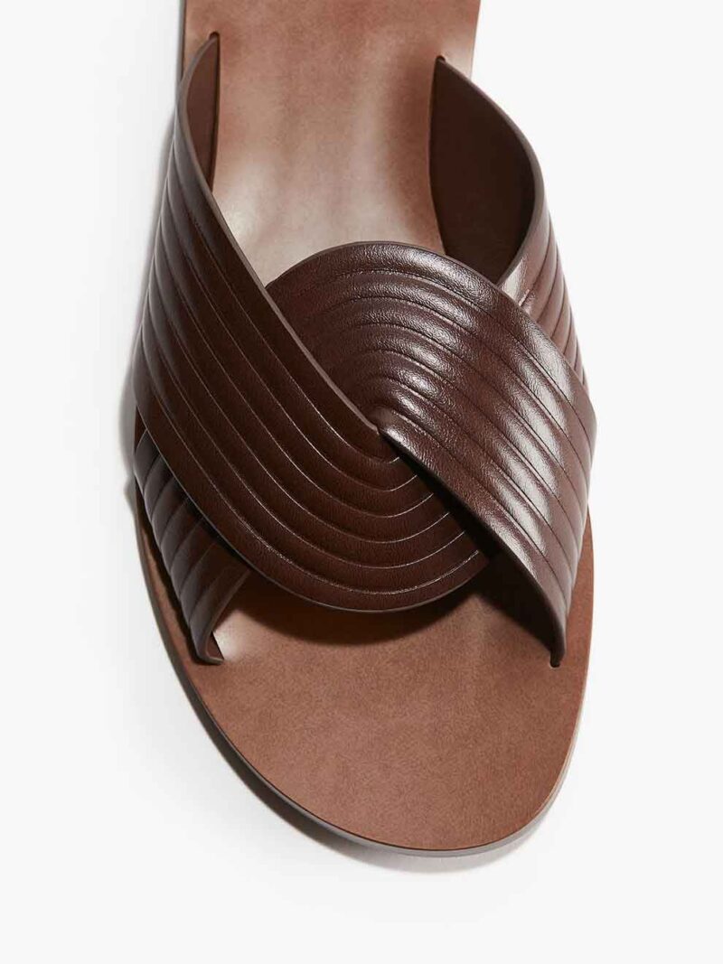 Fluted Strap Sandals