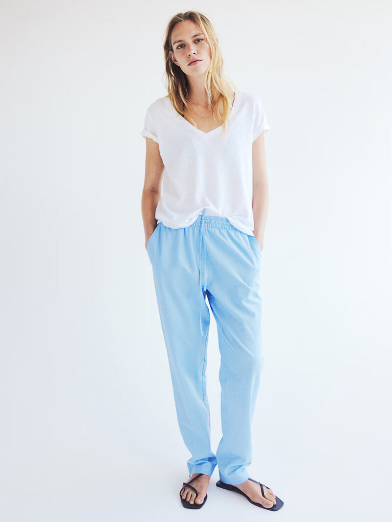 Linen blend Joggers