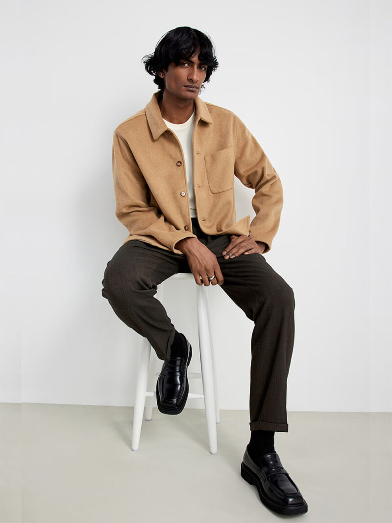 Regular Brushed Overshirt