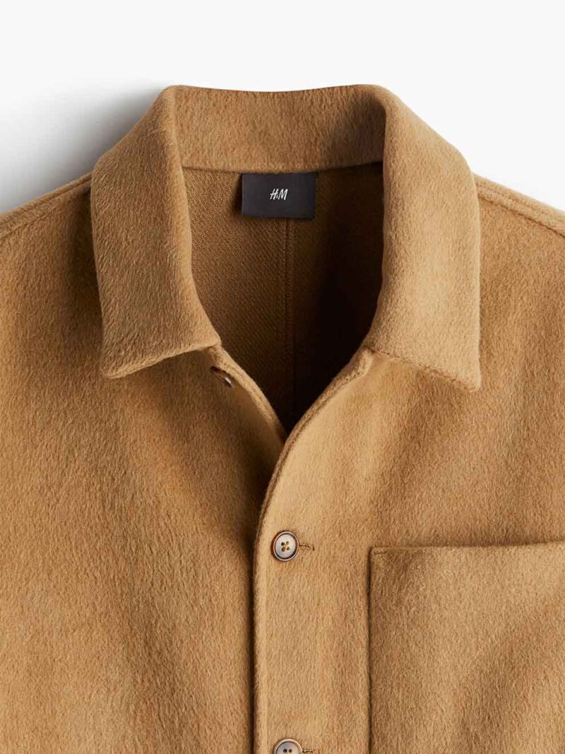 Regular Brushed Overshirt