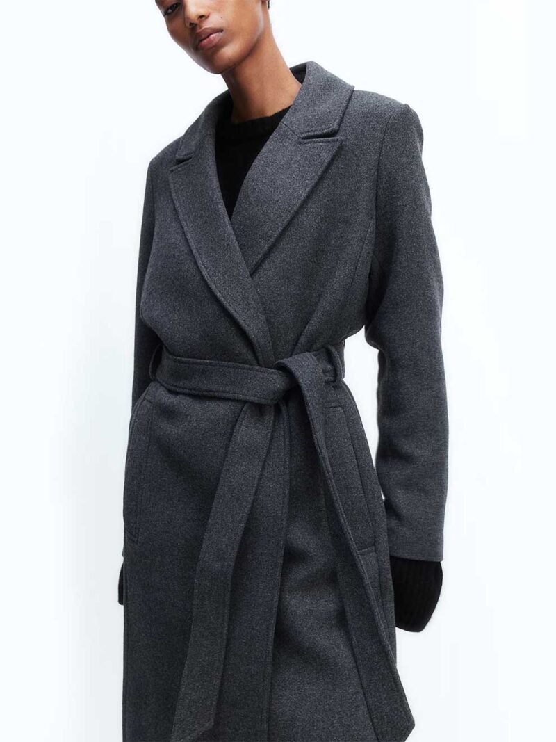 Tie Belt Coat