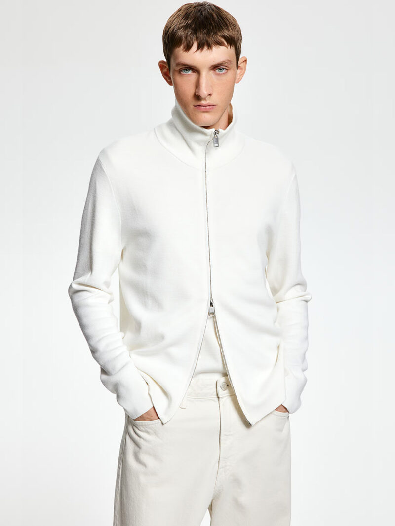 Cardigan With Zipper