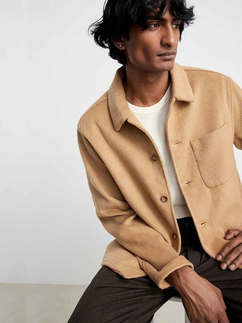 Regular Brushed Overshirt