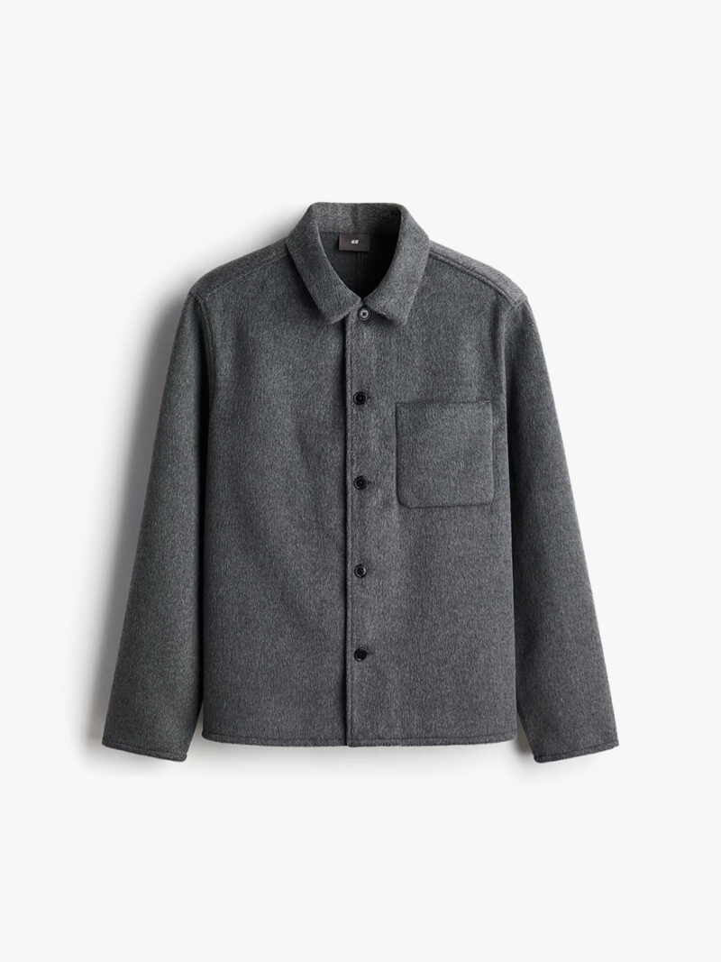 Regular Brushed Overshirt