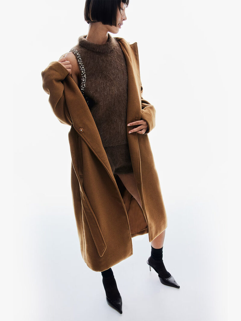 Tie Belt Coat