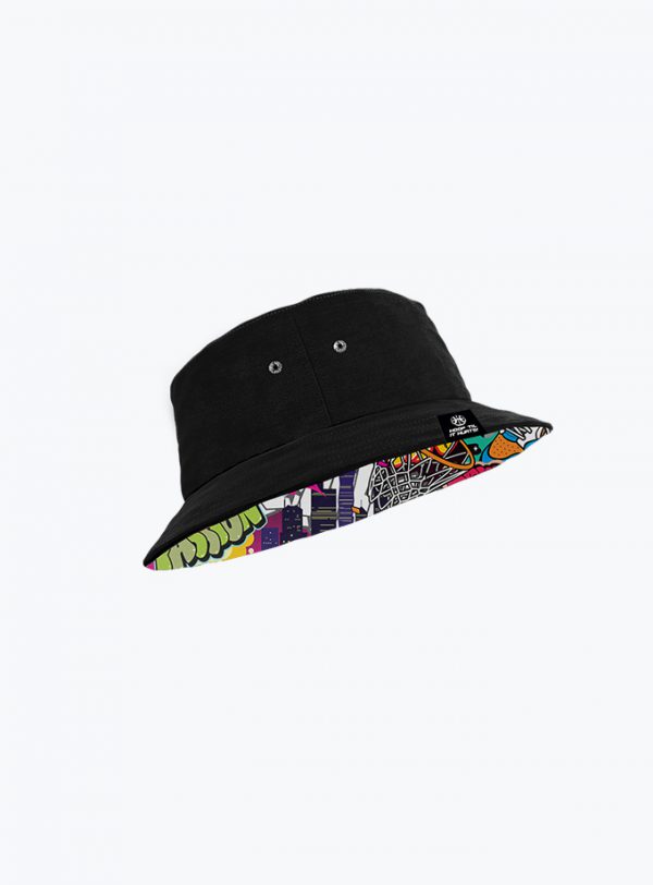 Black Graffiti Bucket Hat