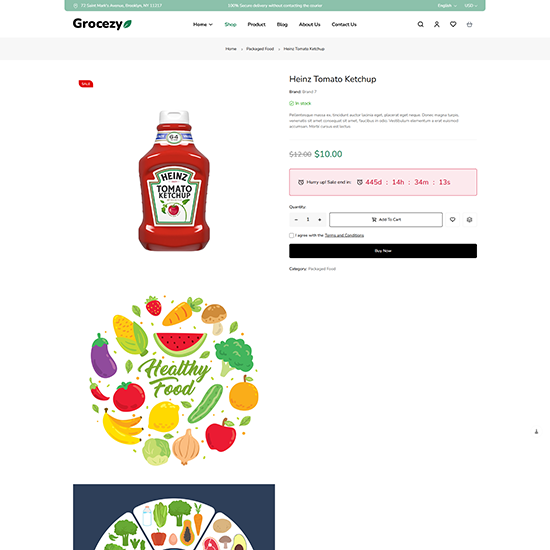 Single Product Default - GooMart | Grocery Elementor WooCommerce WordPress Theme| WPThemeGo