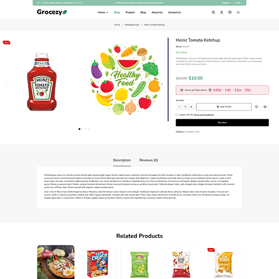 Single Product Style2 - GooMart | Grocery Elementor WooCommerce WordPress Theme| WPThemeGo