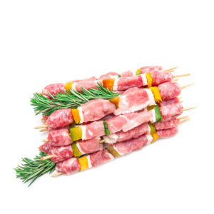 Group Of Meat Skewers