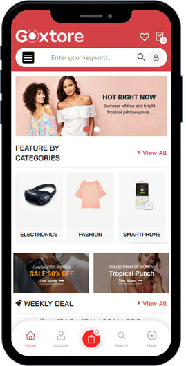 Home Mobile 1 - Goxtore - Multi Vendor MarketPlace WooCommerce WordPress Theme
