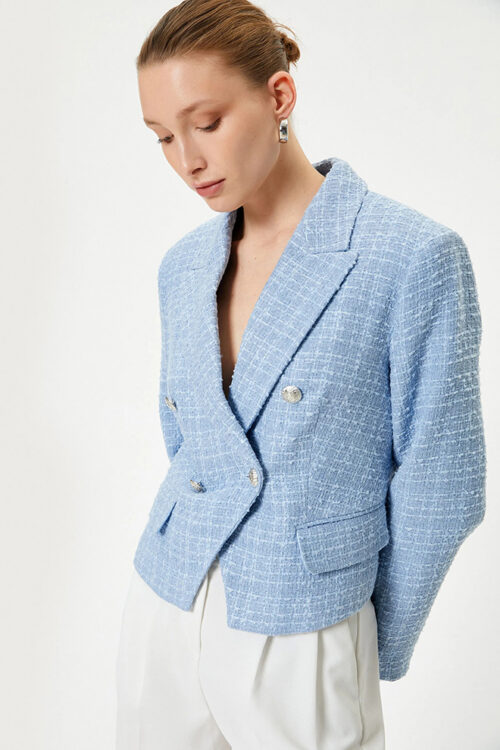 Double Breasted Tweed Jacket