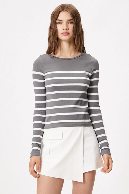 Long Sleeve Round Neck T Shirt