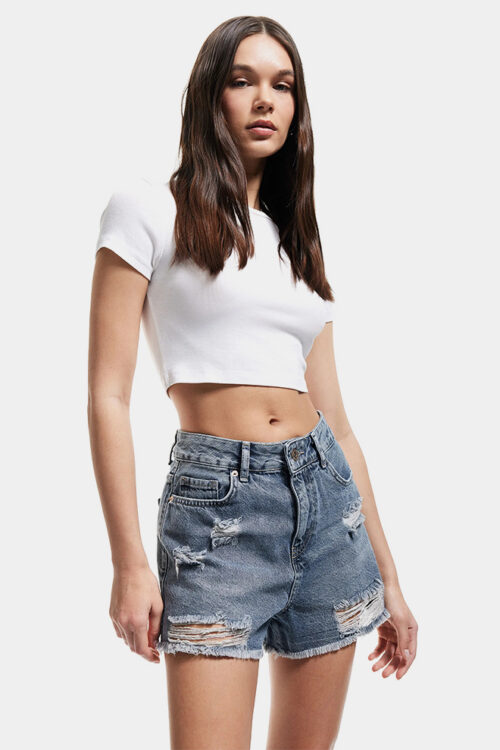 Short Denim Mini Dress