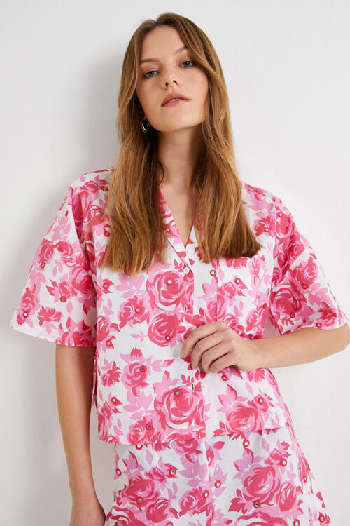 Short Sleeve Marble Shirt